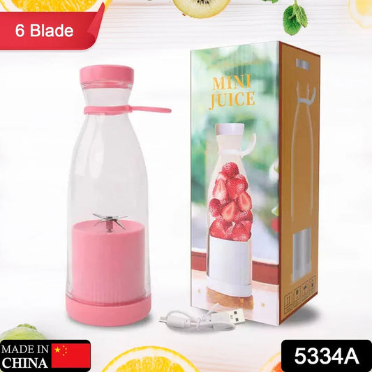 Portable Juicer Blender – 420ml Smoothie Maker with 6 Blades