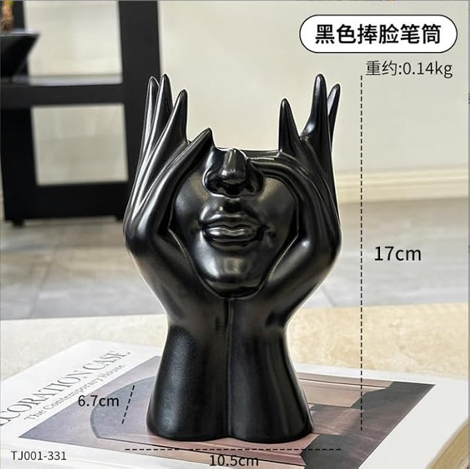 Aesthetic Face Vase – Stylish Decorative Flower Pot for Home & Office