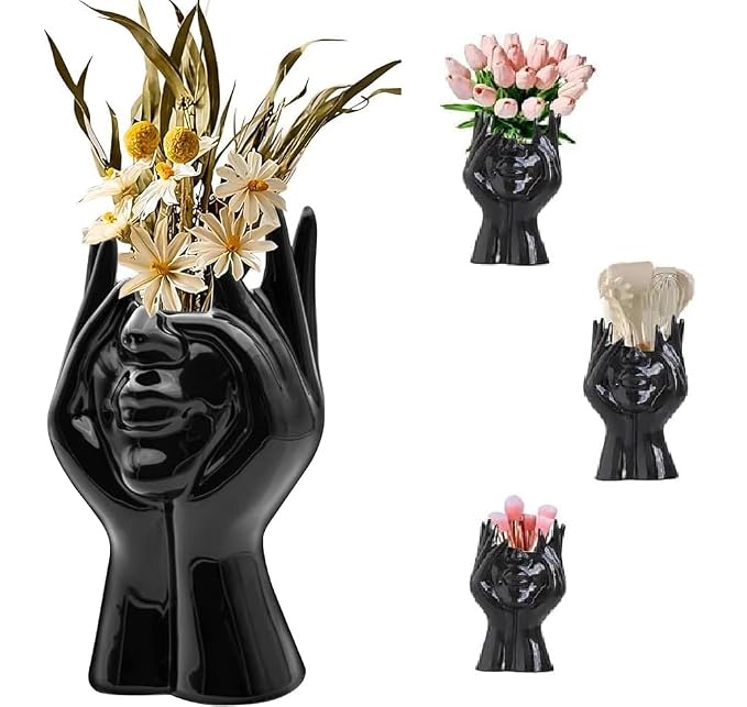 Aesthetic Face Vase – Stylish Decorative Flower Pot for Home & Office